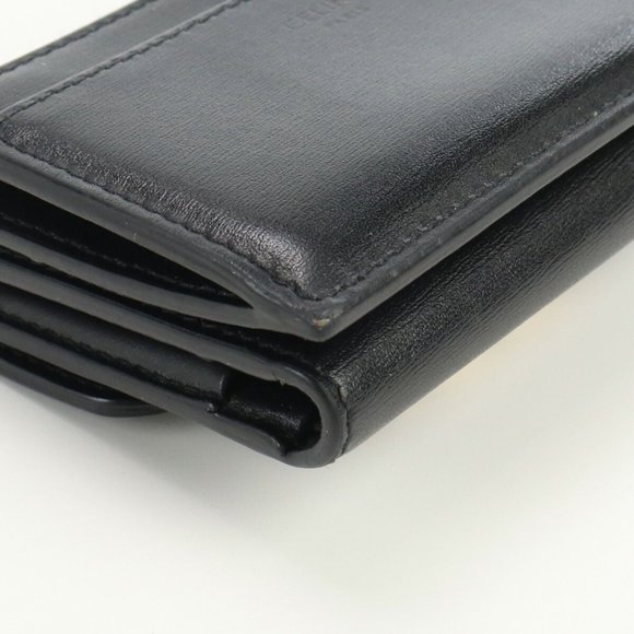 CELINE Celine with coin purse Triomphe 10I65 3DPV 38NO tri-fold wallet calf l... - Picture 9 of 10